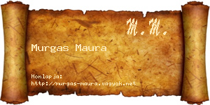Murgas Maura névjegykártya